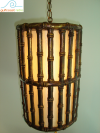Mid Century Faux Bamboo Lamp